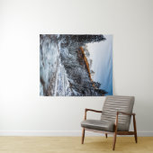 秋と冬の川、森と山 タペストリー (インサイチュ(横))