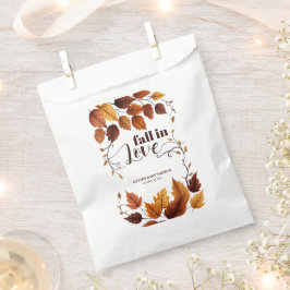 秋と恋に紅葉赤ちゃんシャワー フェイバーバッグ