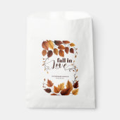 秋と恋に紅葉赤ちゃんシャワー フェイバーバッグ (正面)