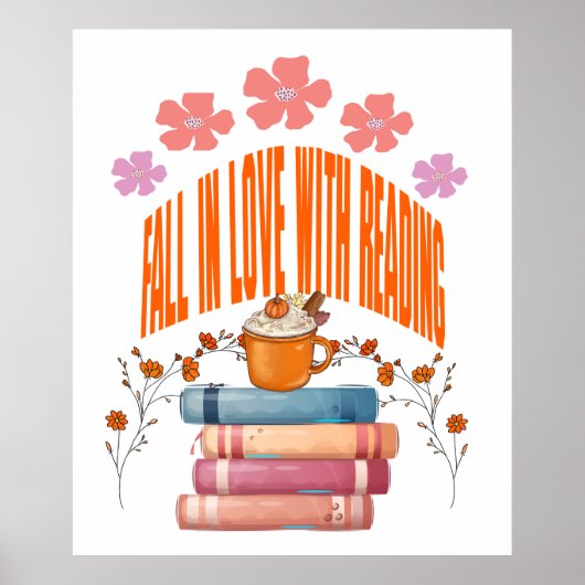 秋と愛読の本の恋人 ポスター (正面)