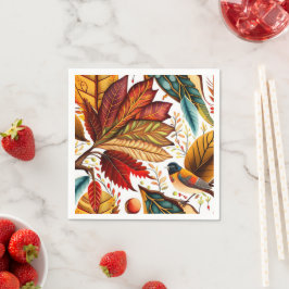 秋と感謝祭デザイン スタンダードカクテルナプキン