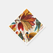 秋と感謝祭デザイン スタンダードカクテルナプキン (角)