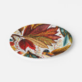 秋と感謝祭デザイン ペーパープレート (アングル)