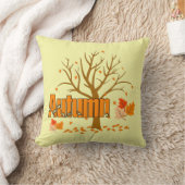 秋と木と離れ装飾用クッション クッション (ブランケット)