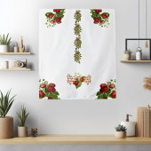 秋と秋のベリーの葉 タペストリー