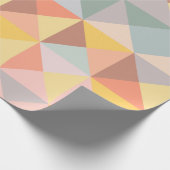 秋と秋の地色の幾何学模様 ラッピングペーパー (角)