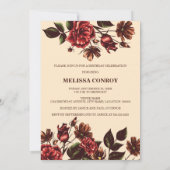 秋と秋フローラサプライズ誕生日パーティー 招待状 (裏面)