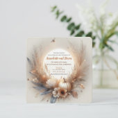 秋と秋結婚の 招待状 (スタンド正面)