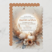 秋と秋結婚の 招待状 (正面/裏面)