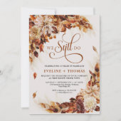 秋と秋葉の花は今も 招待状 (正面)