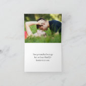 秋と秋 |オレンジ結婚の写真 サンキューカード (内部)