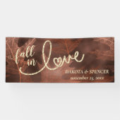 秋と秋 |オ素朴レ結婚ンジ 横断幕 (横)