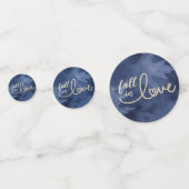 秋と秋 |ネイビーブルーと金ゴールド コンフェッティ (正面)