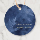 秋と秋 |ネイビーブルーと金ゴールド フェイバータグ (裏面)