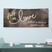 秋と秋 |ブラウンと金ゴールド結婚ズ 横断幕 (トレードショー)