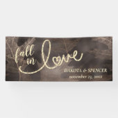 秋と秋 |ブラウンと金ゴールド結婚ズ 横断幕 (横)