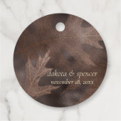 秋と秋 |ブラウン結婚さんありがとう フェイバータグ (裏面)