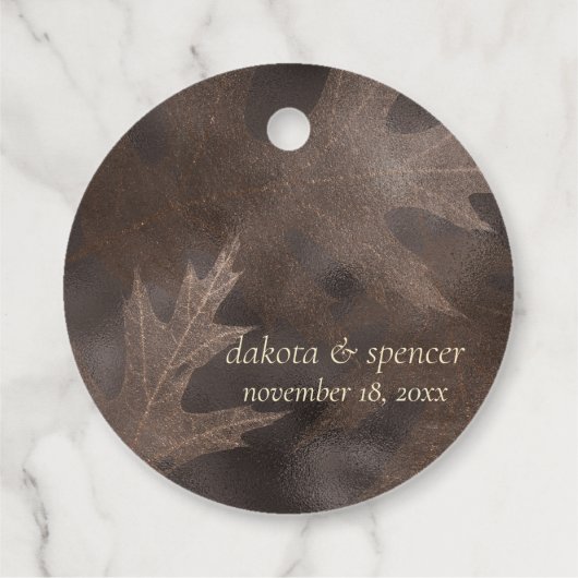 秋と秋 |ブラウン結婚さんありがとう フェイバータグ (裏面)