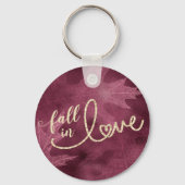 秋と秋 |ムルベリージュエルと金ゴールド キーホルダー (正面)