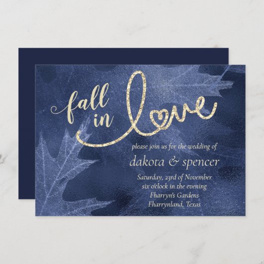 秋と秋 |ムルベリージュエル結婚ズ 招待状 (正面/裏面)