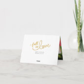 秋と秋 |レッドリーフ結婚の写真 サンキューカード (裏面)