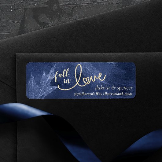 秋と秋 |海軍結婚の住所 ラベル