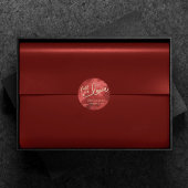 秋と秋 |赤と金ゴールド結婚ズ ラウンドシール