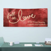 秋と秋 | Apple Redブライダルシャワー 横断幕 (トレードショー)