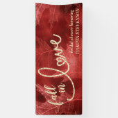 秋と秋 | Apple Redブライダルシャワー 横断幕 (縦)