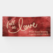 秋と秋 | Apple Redブライダルシャワー 横断幕 (横)