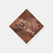 秋と秋 | Boho 素朴 Chic Orange スタンダードカクテルナプキン (角)