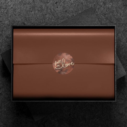 秋と秋 | Boho 素朴 Chic Orange ラウンドシール