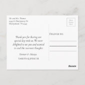 秋と秋 | Rust Photo Thank ポストカード (裏面)