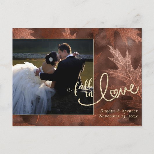 秋と秋 | Rust Photo Thank ポストカード (正面)