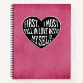 秋と自分の恋の手帳のジャーナリング ノートブック (正面)