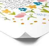 秋と自然-感動的引用文 ポスター (角)