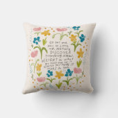 秋と自然- 感動的引用文pos クッション (裏面)