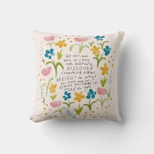 秋と自然- 感動的引用文pos クッション (正面)