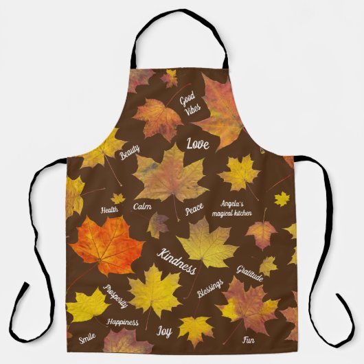 秋と良葉い雰囲気 エプロン (正面)
