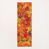 秋と葉秋の輝きあふれるカエデ秋 ヨガマット (正面)