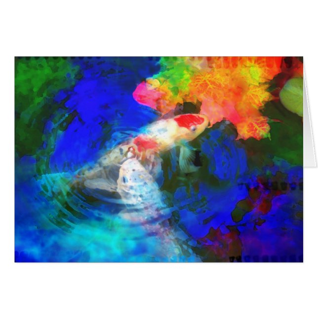 秋と遊びます、カード (正面横)