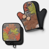秋になる 鍋つかみ&鍋敷きセット (正面/裏面)