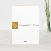 秋によってはハッピーバースデーカードテンプレートが開花します カード (裏面)