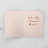 秋によってはハッピーバースデーカードテンプレートが開花します カード (内部)