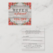 秋によっては素朴な紹介カードが開花します 紹介カード (正面/裏面)