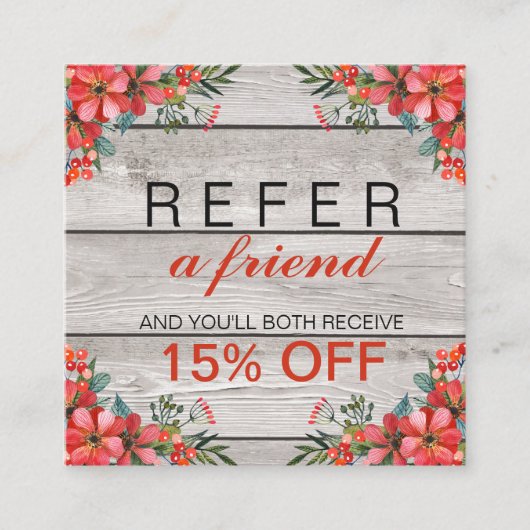 秋によっては素朴な紹介カードが開花します 紹介カード (正面)