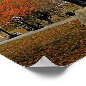 秋にコールの丘、プリマス、MA -プリント ポスター (角)