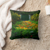 秋にフランスのジヴェルニーにあるモネズガーデン クッション (ブランケット)