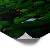 秋にフランスのジヴェルニーにあるモネズガーデン ポスター (角)