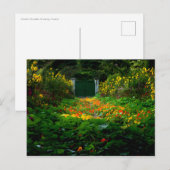 秋にフランスのジヴェルニーにあるモネズガーデン ポストカード (正面/裏面)